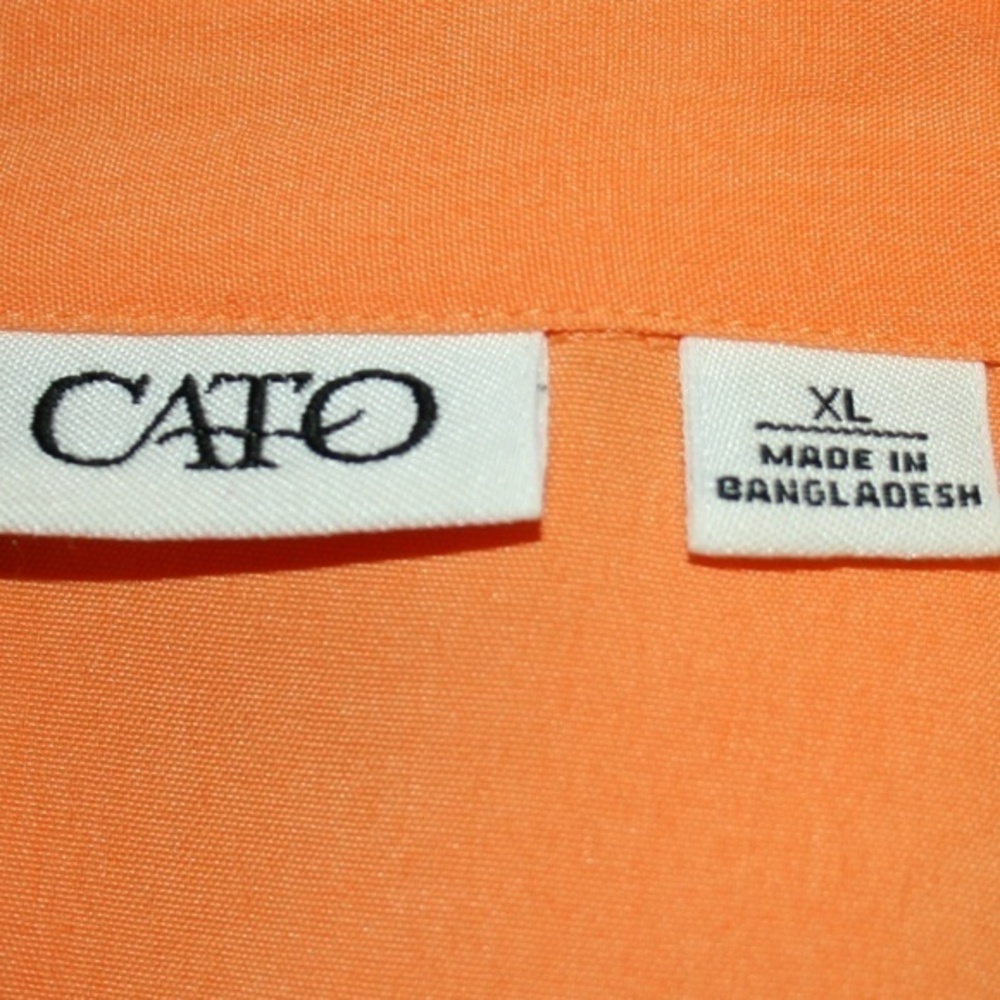 Orange Button Down Shirt - image 2